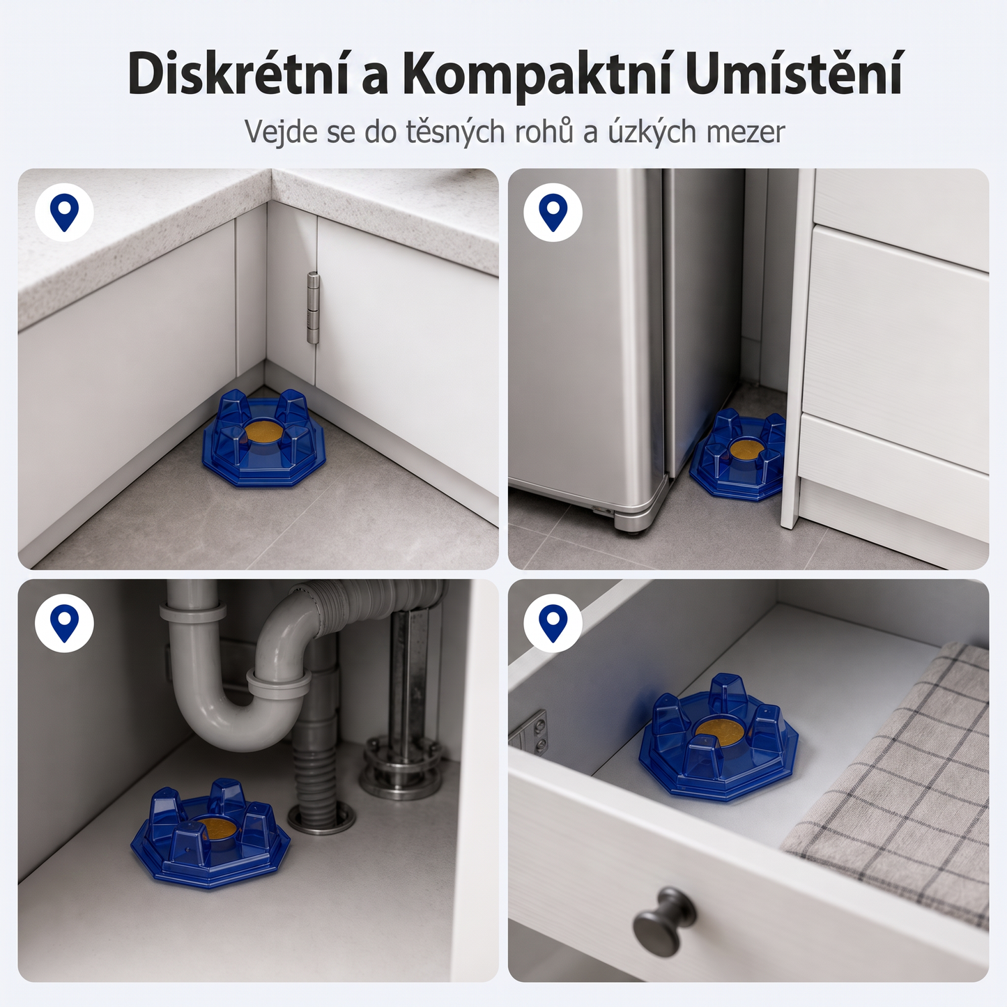 PKNEW® 🪳 Chytrá návnadová stanice proti švábům s řetězovým účinkem 🛡️ – zasáhne i skrytá ohniska, pomáhá zlikvidovat celou kolonii a chrání domácnost až 2 roky ✨