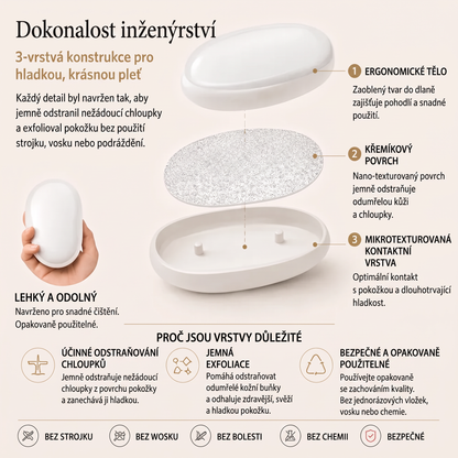 Vitalisys® Krystalový epilátor na tělo – Hladká kůže bez žiletky a vosku 💎