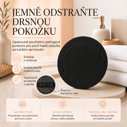 🚿 Hloubkově čisticí exfoliační tělové žínky – Jemný odstraňovač odumřelé kůže & SPA koupelnová houba 🧖‍♀️