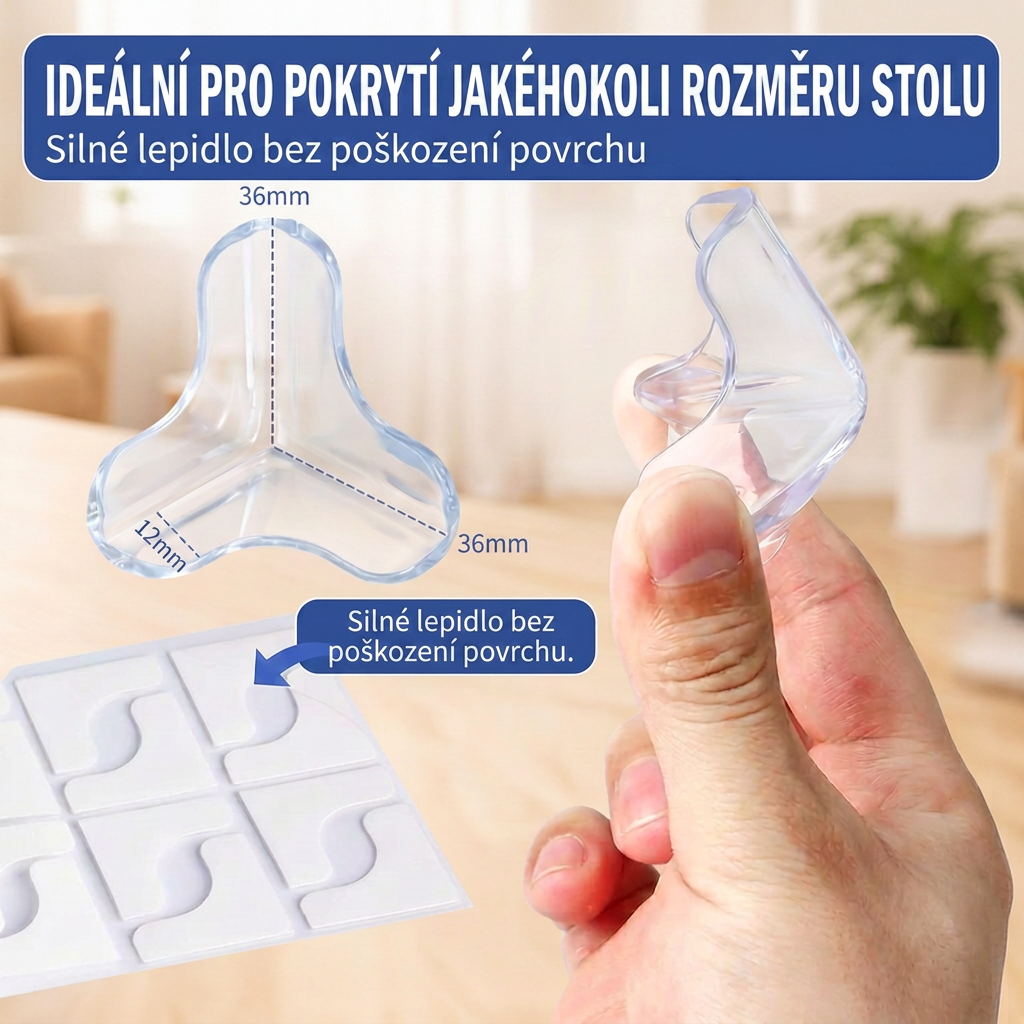 Průhledné chrániče rohů pro děti 💥 – Nárazuvzdorné a téměř neviditelné 💎