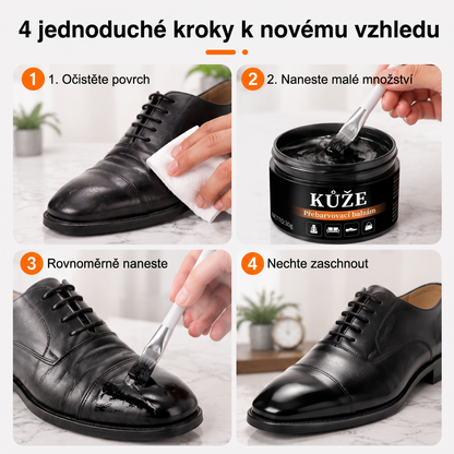 PKNEW® Intenzivní balzám na obnovu barvy kůže✨ – Oživuje vybledlý vzhled, sjednocuje barvu a pomáhá zakrýt oděrky na botách, sedačkách, kabelkách i autosedačkách 💕