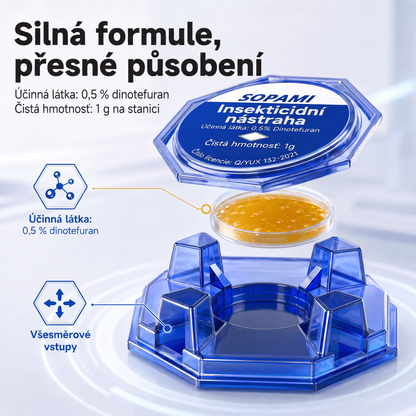 PKNEW® 🪳 Chytrá návnadová stanice proti švábům s řetězovým účinkem 🛡️ – zasáhne i skrytá ohniska, pomáhá zlikvidovat celou kolonii a chrání domácnost až 2 roky ✨
