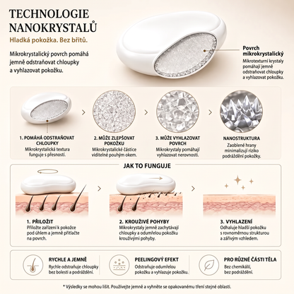 Vitalisys® Krystalový epilátor na tělo – Hladká kůže bez žiletky a vosku 💎