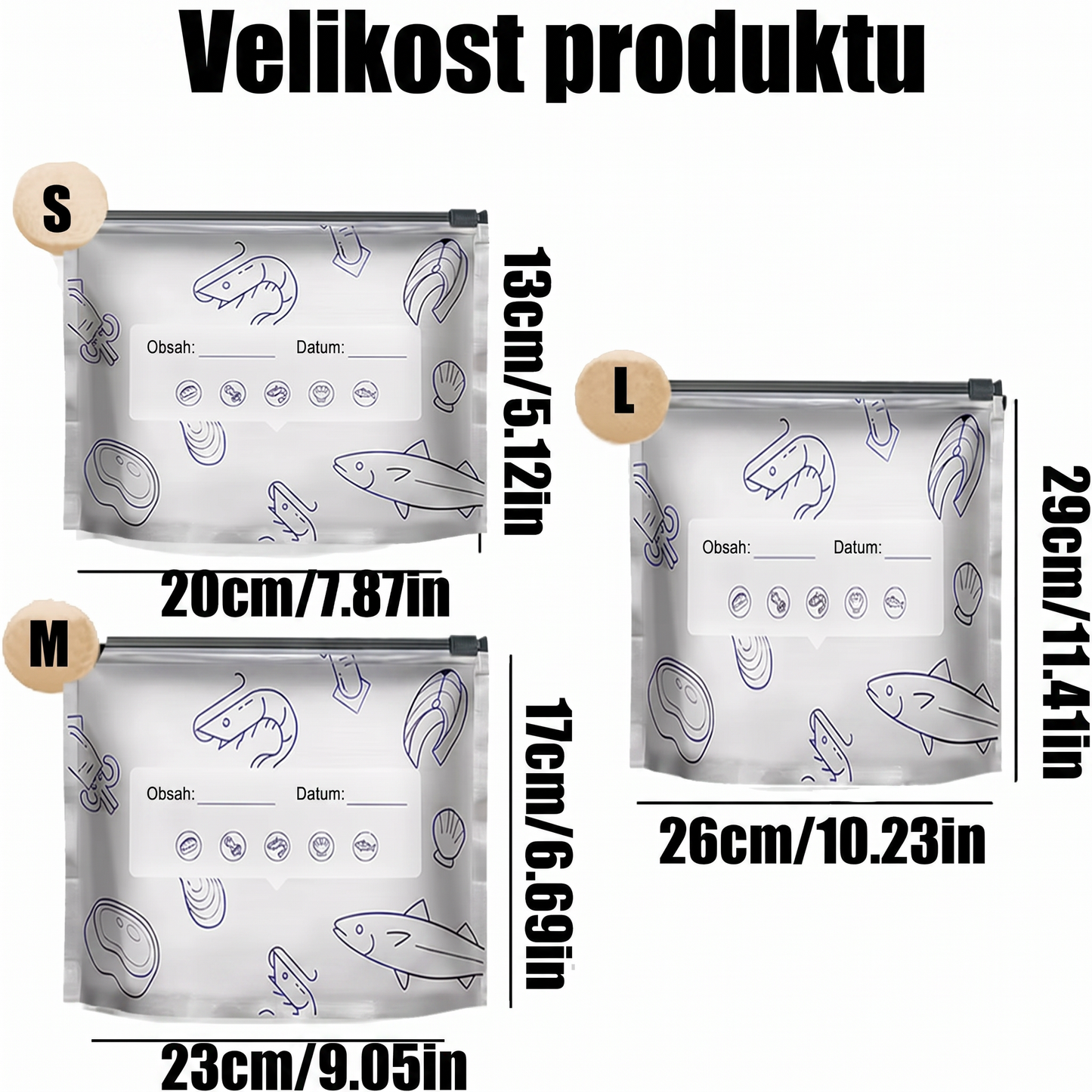 LIMITOVANÁ AKCE: 70% SLEVA! 🍗 🥦 Opakovaně použitelné uzavíratelné sáčky z hliníkové fólie 💎