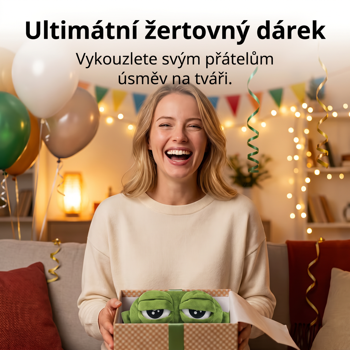 🔥🔥 Poslední den – 49% sleva 🐸 3D žabí maska na spaní 2026 - Měkká, pohodlná a nastavitelná