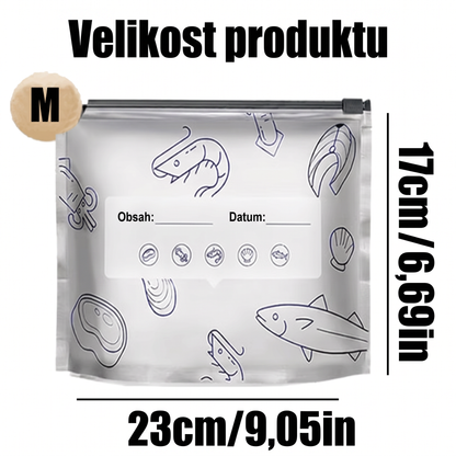 LIMITOVANÁ AKCE: 70% SLEVA! 🍗 🥦 Opakovaně použitelné uzavíratelné sáčky z hliníkové fólie 💎