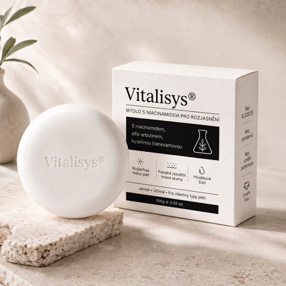 🔥🔥Vitalisys® Niacinamidové rozjasňující mýdlo pro pleť, tmavé skvrny a pihy 💆‍♀️