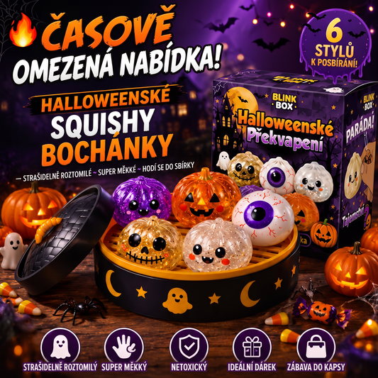 PKNEW® 70% SLEVA DNES 🎃 Halloweenská tajemná krabička s antistresovým knedlíčkem 💎