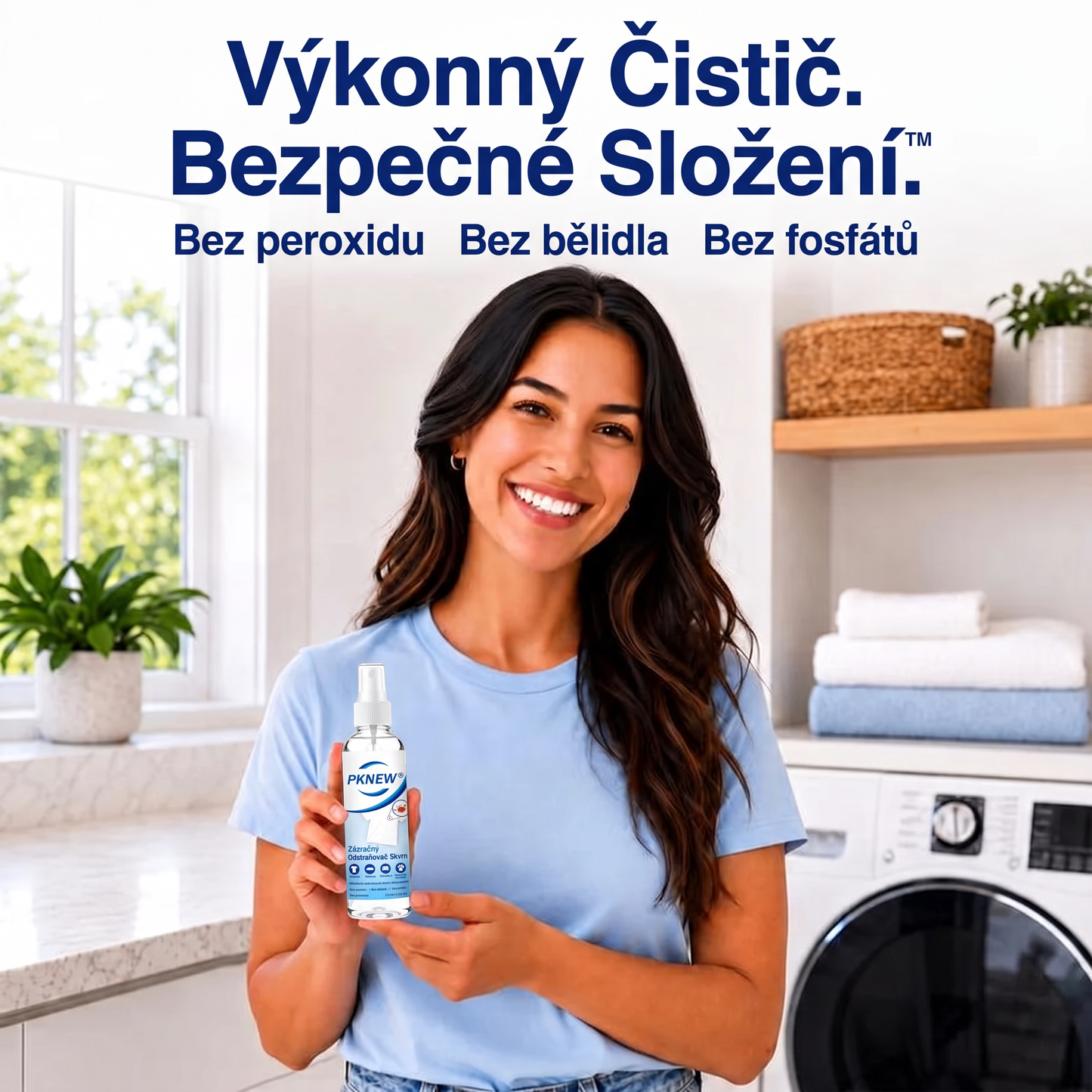 PKNEW® Ekologický víceúčelový odstraňovač skvrn v spreji 💧 – Rychle působící hloubkový čistič bez dráždivých chemikálií 💖