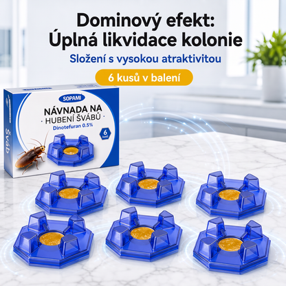 PKNEW® 🪳 Chytrá návnadová stanice proti švábům s řetězovým účinkem 🛡️ – zasáhne i skrytá ohniska, pomáhá zlikvidovat celou kolonii a chrání domácnost až 2 roky ✨