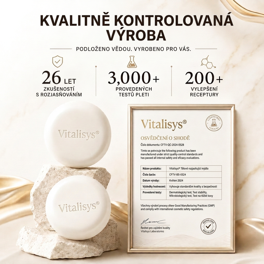 🔥🔥Vitalisys® Niacinamidové rozjasňující mýdlo pro pleť, tmavé skvrny a pihy 💆‍♀️
