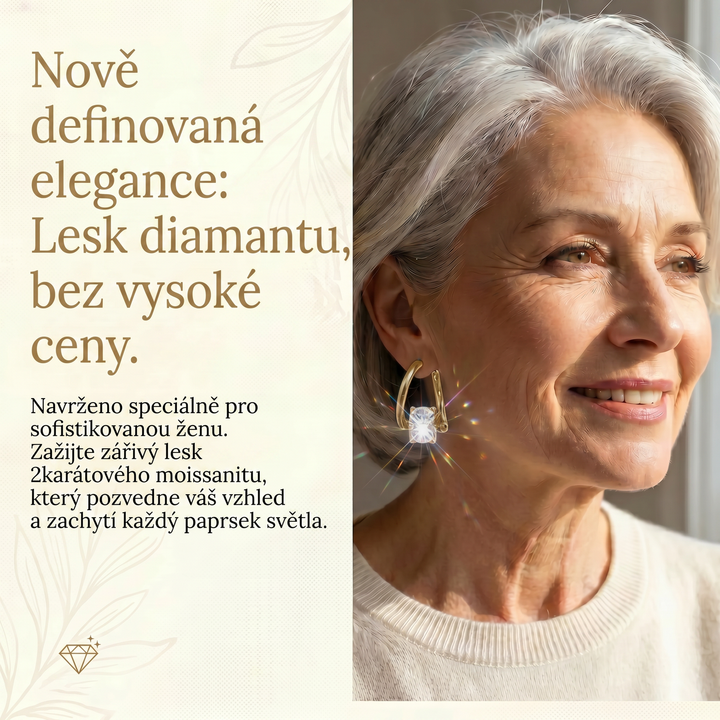 🌈 POSLEDNÍ DEN: SLEVA 90 % | 1karátové „tančící“ náušnice z moissanitu – pohodlí a třpyt, který si zasloužíte 💎