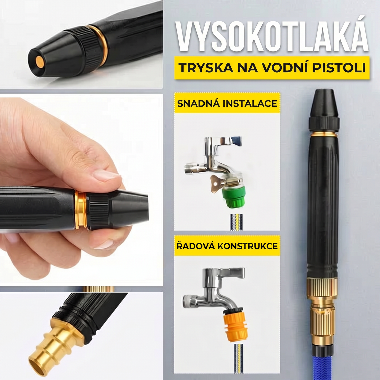 𝑷𝑲𝑵𝑬𝑾® 👑 Výkonná vysokotlaká vodní pistole na mytí aut 👑）