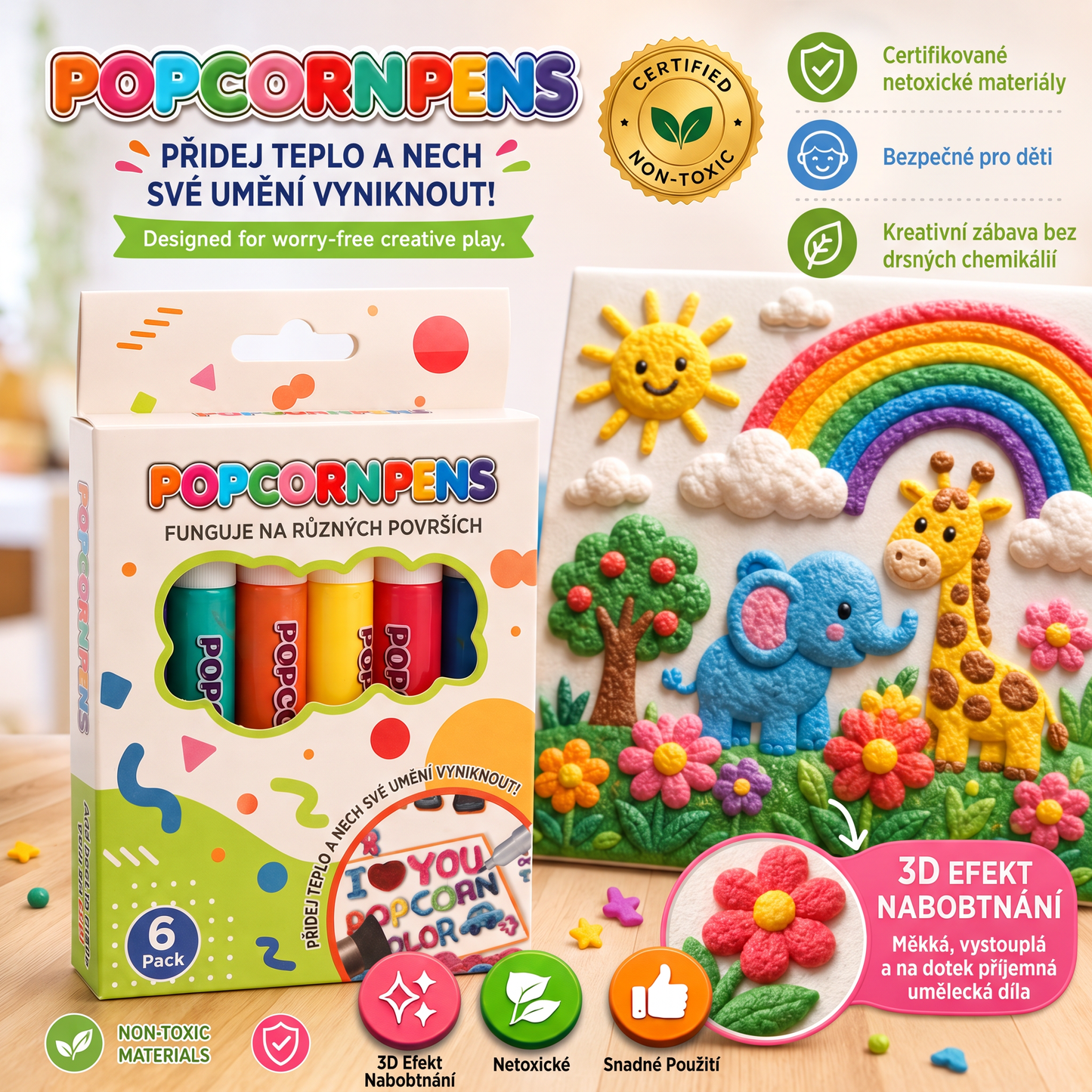 Ušetřete 50 % při dnešní objednávce 丨 PKNEW® 3D reliéfní umělecké pero – 🎨 Proměňte ploché kresby v hmatatelné 3D umění 💖