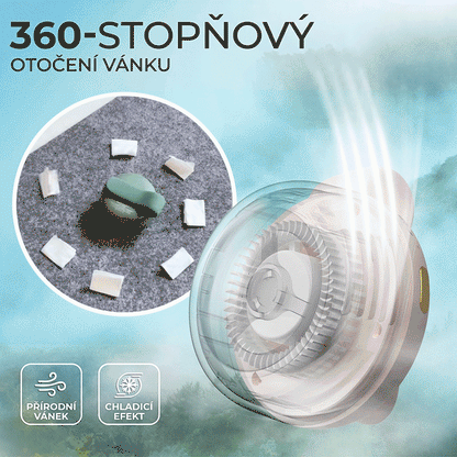 PKNEW® Přenosný mini bezlopatkový ventilátor s klipem 💎