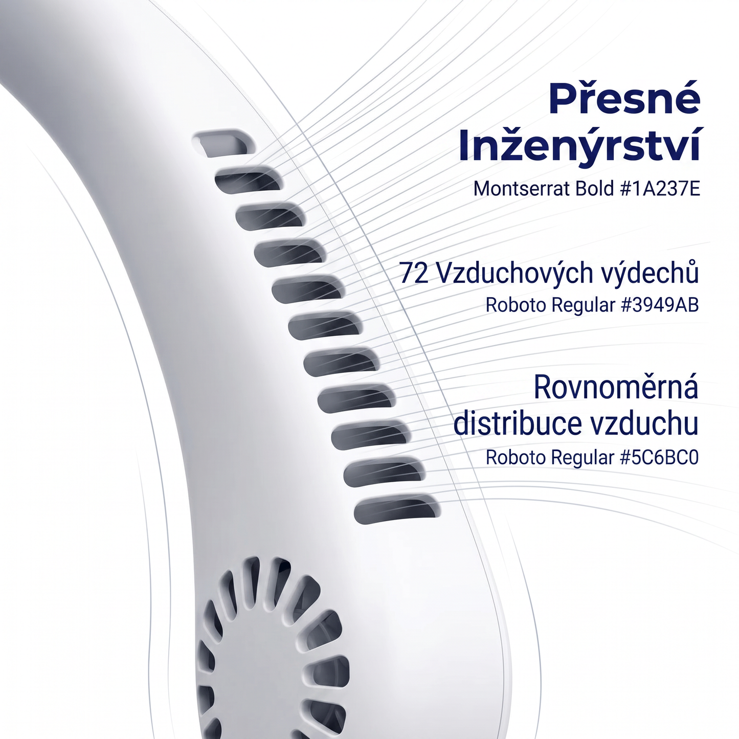 Přenosný ventilátor na krk PKNEW®, bezlopatkový osobní ventilátor, hands-free chlazení pro venkovní použití i do kanceláře 💎