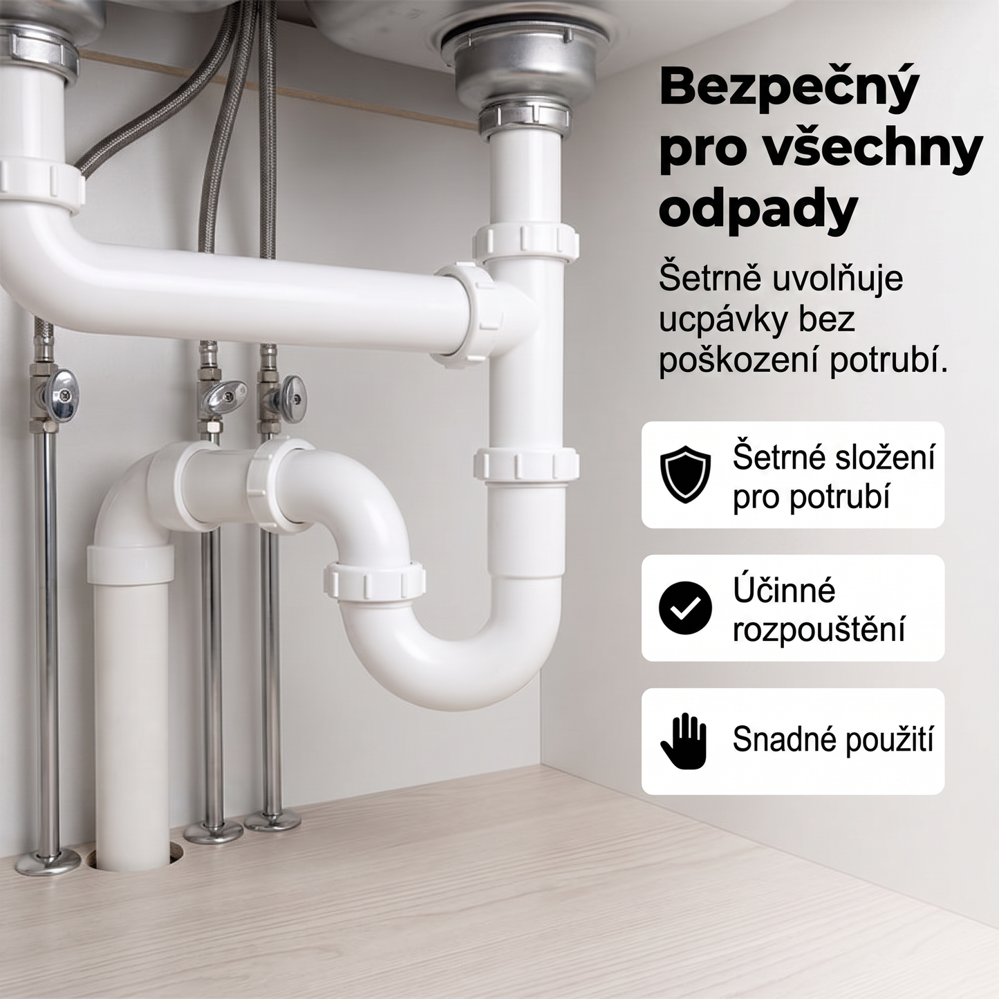 𝐏𝐊𝐍𝐄𝐖® Šumivé tablety na čištění a zprůchodnění odpadů 💧| Snadno odstraňují vlasy, mastnotu a zbytky mýdla 💎