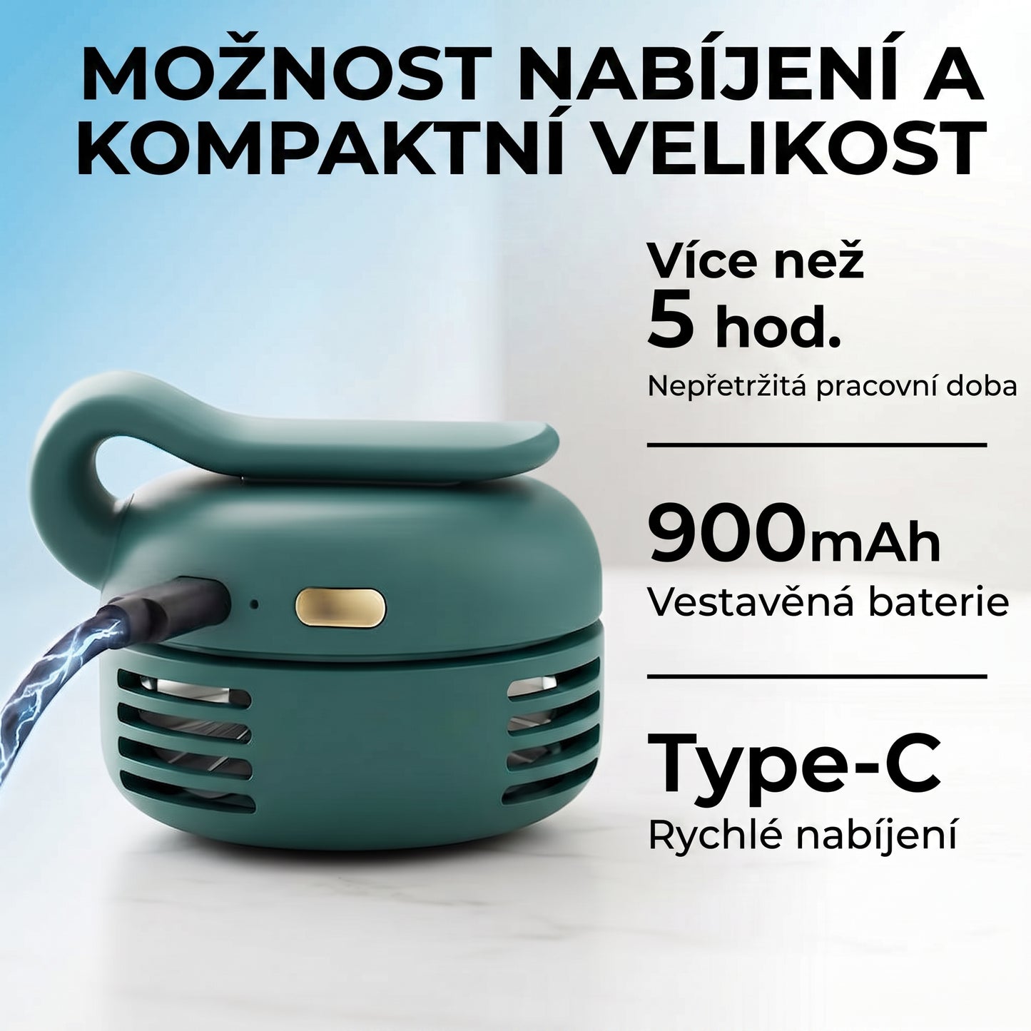 PKNEW® Přenosný mini bezlopatkový ventilátor s klipem 💎