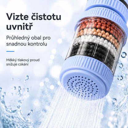 🔥🔥PKNEW®💧 6vrstvý filtrační vodní filtr na kohoutek 360 stupňů otočný, proti stříkající vodě, pro kuchyňský dřez k mytí ovoce, zeleniny a nádobí 🚿