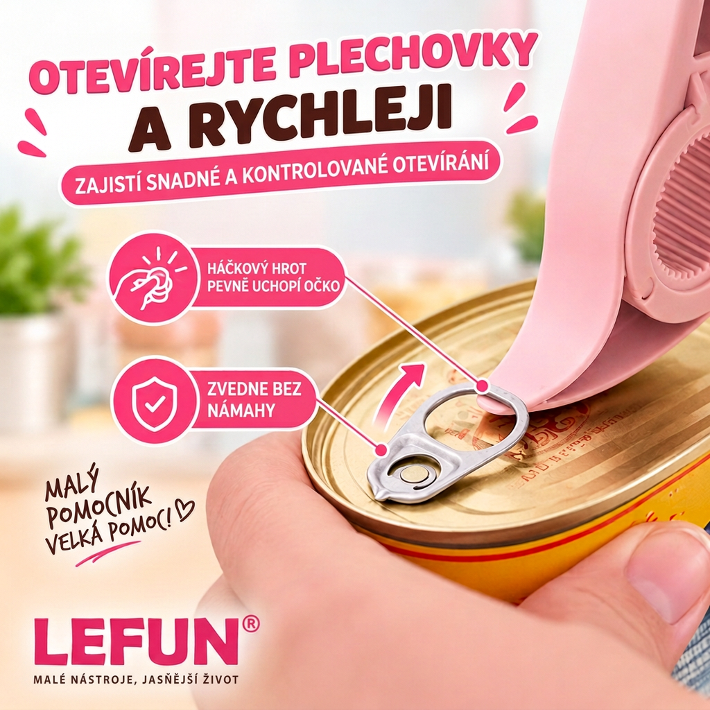 LEFUN® 4v1 otvírák 👑 – Otevřete každé víčko bez zbytečné námahy 💎