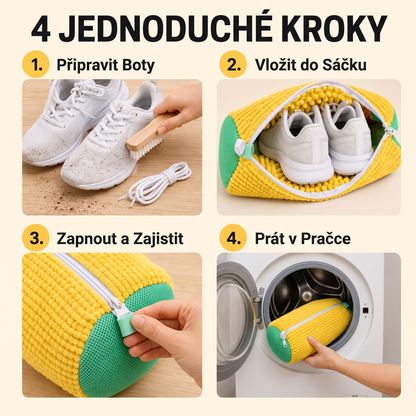💥A akció utolsó napja! -50% 🔥PKNEW® Cipőmosó zsák mosógéphez – Tartós mosózsák és cipővédő háló