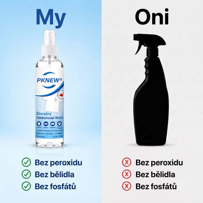 PKNEW® Ekologický víceúčelový odstraňovač skvrn v spreji 💧 – Rychle působící hloubkový čistič bez dráždivých chemikálií 💖
