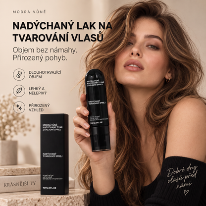 🔥🔥Vitalisys® Tvarovací sprej pro objem vlasů Fluffy Hair – Lehký sprej pro objem od kořínků a přirozený pohyb s broskvovou vůní 💎