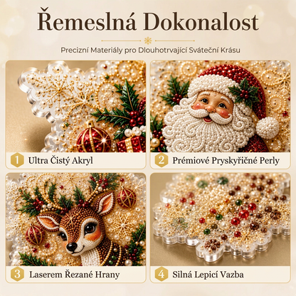 🎄 Časově omezená sleva 55 % 🎄 Sada vánočních DIY malovacích závěsných ozdob 💎