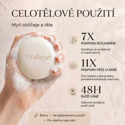 🔥🔥Vitalisys® Niacinamidové rozjasňující mýdlo pro pleť, tmavé skvrny a pihy 💆‍♀️