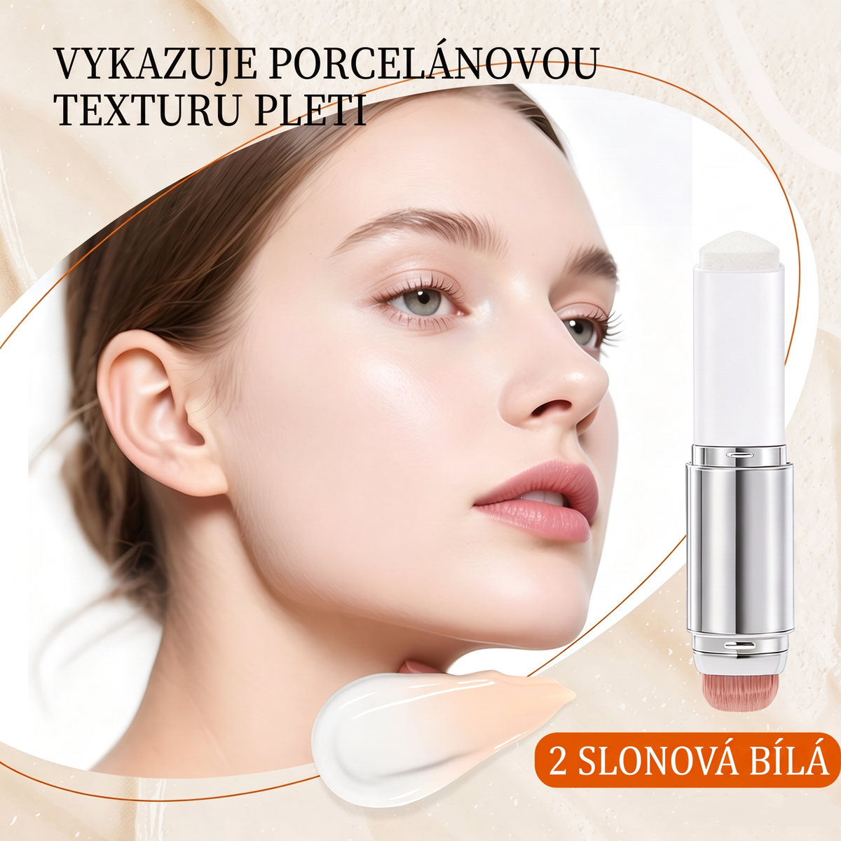 🌈🌈 [𝐎𝐅𝐈𝐂𝐈Á𝐋𝐍Í 𝐏𝐑𝐎𝐃𝐔𝐊𝐓] Vitalisys® Krycí Make-up Stick / Odnímatelný Štětec – Korejský barevně přizpůsobivý make-up stick s kolagenovými kapslemi