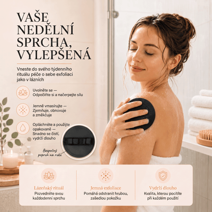 🚿 Hloubkově čisticí exfoliační tělové žínky – Jemný odstraňovač odumřelé kůže & SPA koupelnová houba 🧖‍♀️