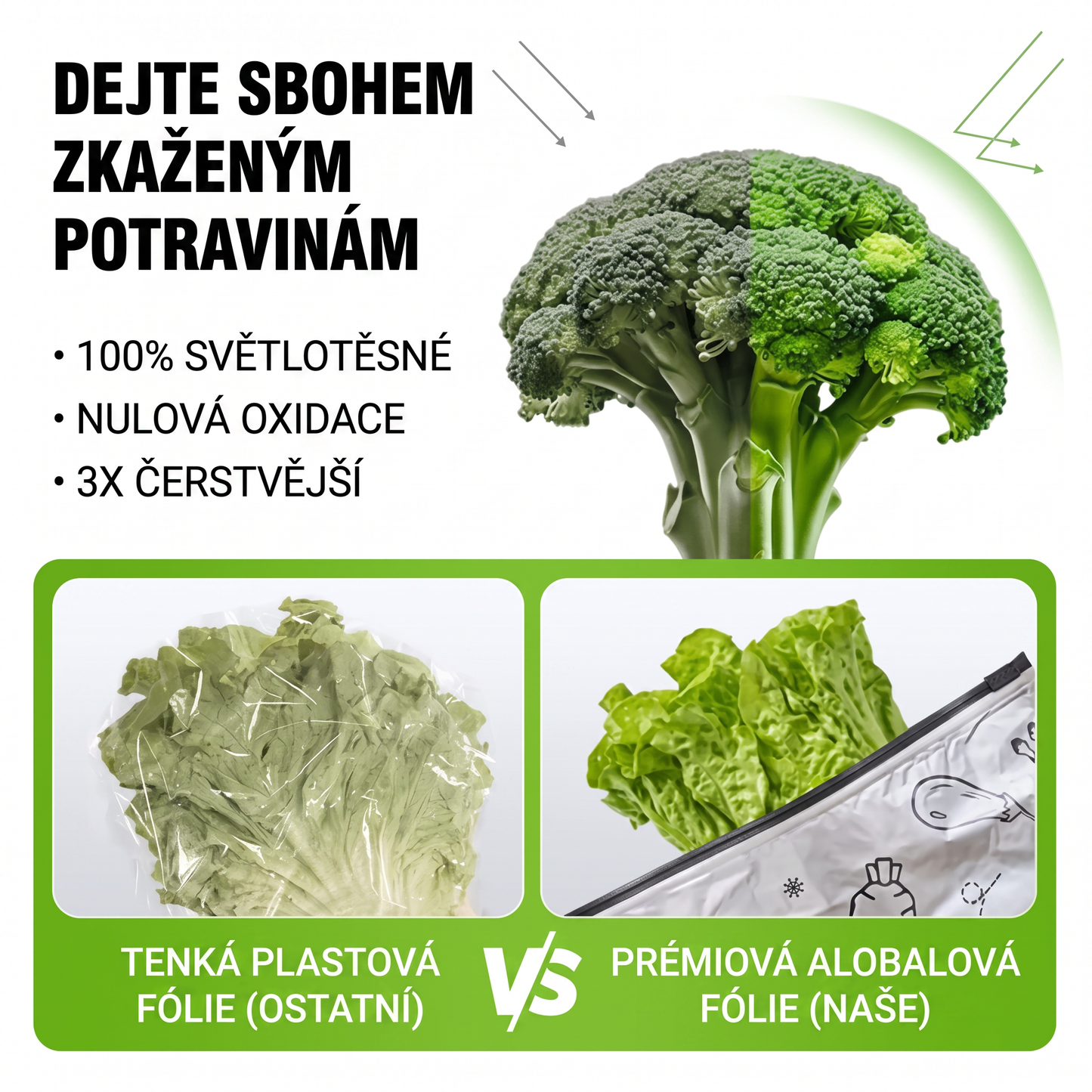 LIMITOVANÁ AKCE: 70% SLEVA! 🍗 🥦 Opakovaně použitelné uzavíratelné sáčky z hliníkové fólie 💎
