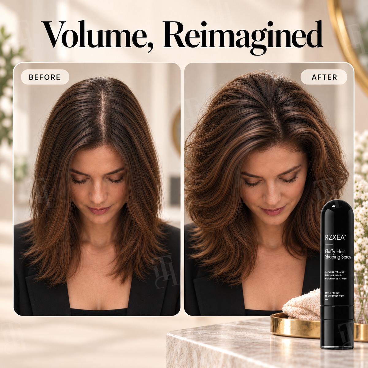 🏷️ Limited Time Only 16 Pcs left AVAIL THE 70% OFF | 90ml Fluffy Hair Shaping Spray Long Lasting Volumizing Mist with Peach Fragrance
