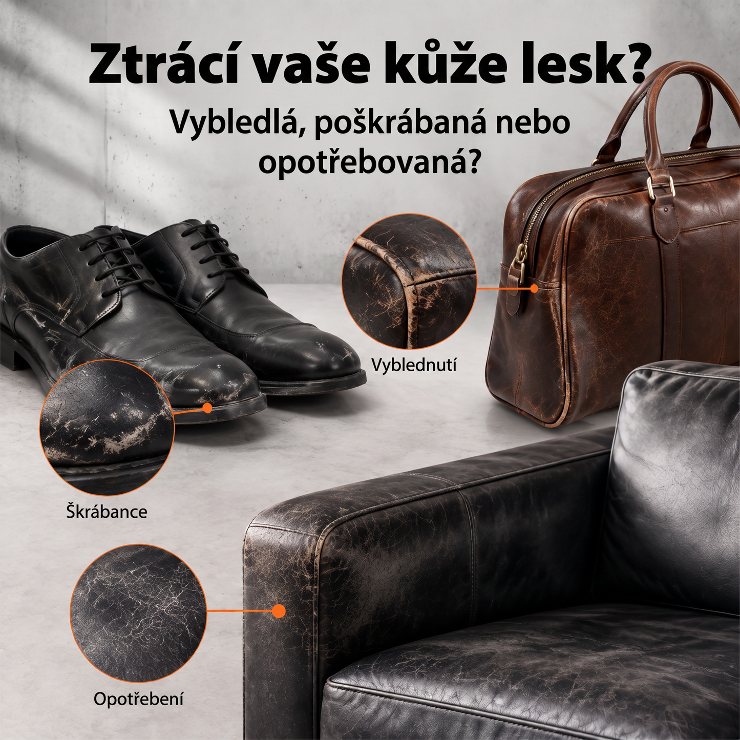 PKNEW® Intenzivní balzám na obnovu barvy kůže✨ – Oživuje vybledlý vzhled, sjednocuje barvu a pomáhá zakrýt oděrky na botách, sedačkách, kabelkách i autosedačkách 💕