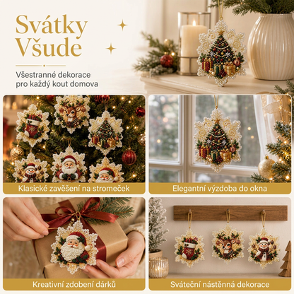 🎄 Časově omezená sleva 55 % 🎄 Sada vánočních DIY malovacích závěsných ozdob 💎