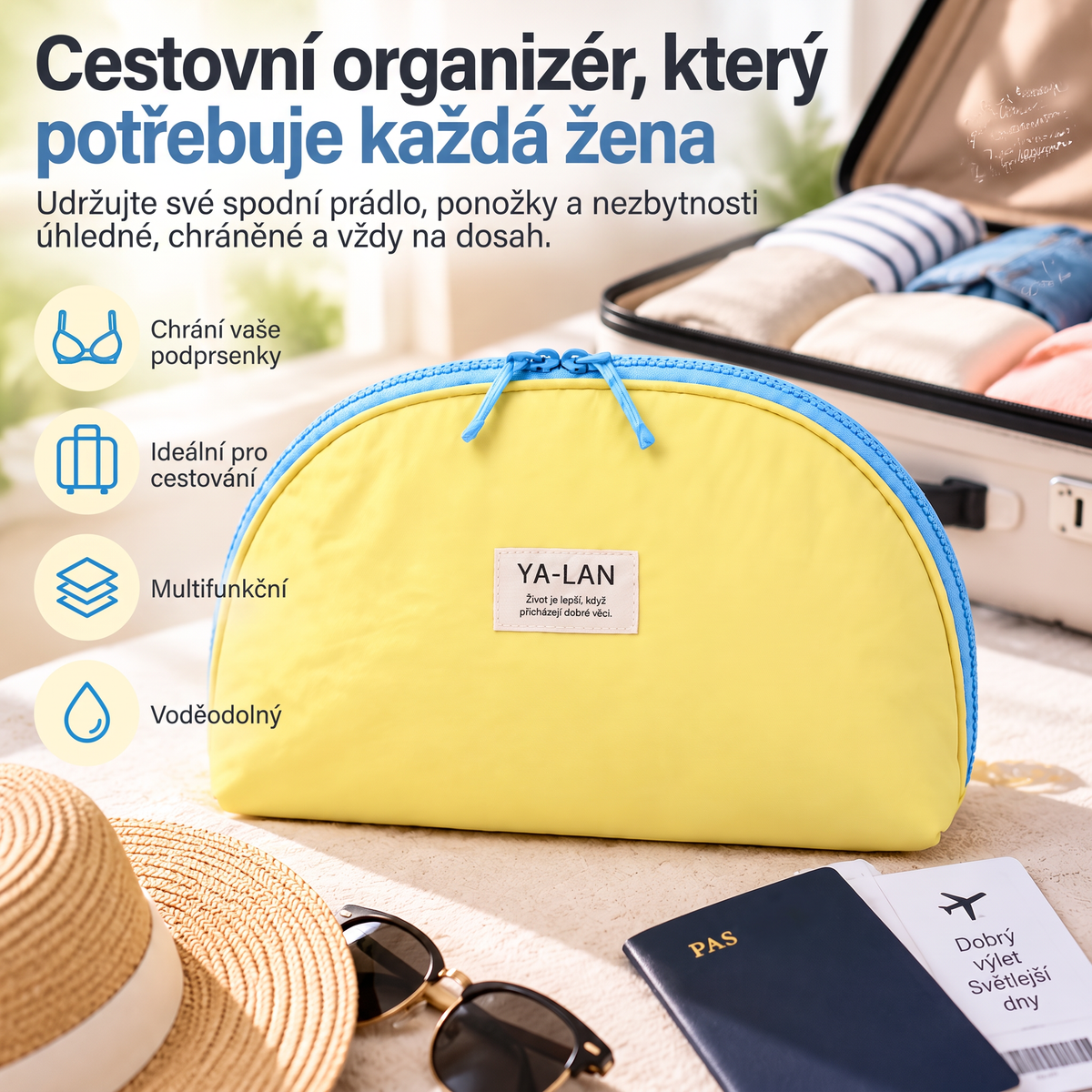 ⚡ POSLEDNÍ DEN · 49% SLEVA – ✨ Cestovní organizér na spodní prádlo – Podprsenky kalhotky i ponožky přehledně kdekoli 💎