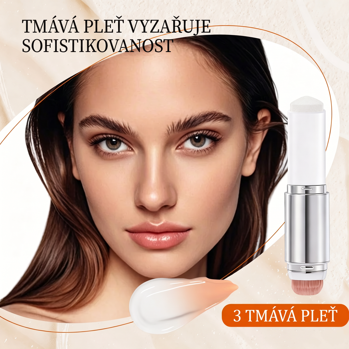 🌈🌈 [𝐎𝐅𝐈𝐂𝐈Á𝐋𝐍Í 𝐏𝐑𝐎𝐃𝐔𝐊𝐓] Vitalisys® Krycí Make-up Stick / Odnímatelný Štětec – Korejský barevně přizpůsobivý make-up stick s kolagenovými kapslemi
