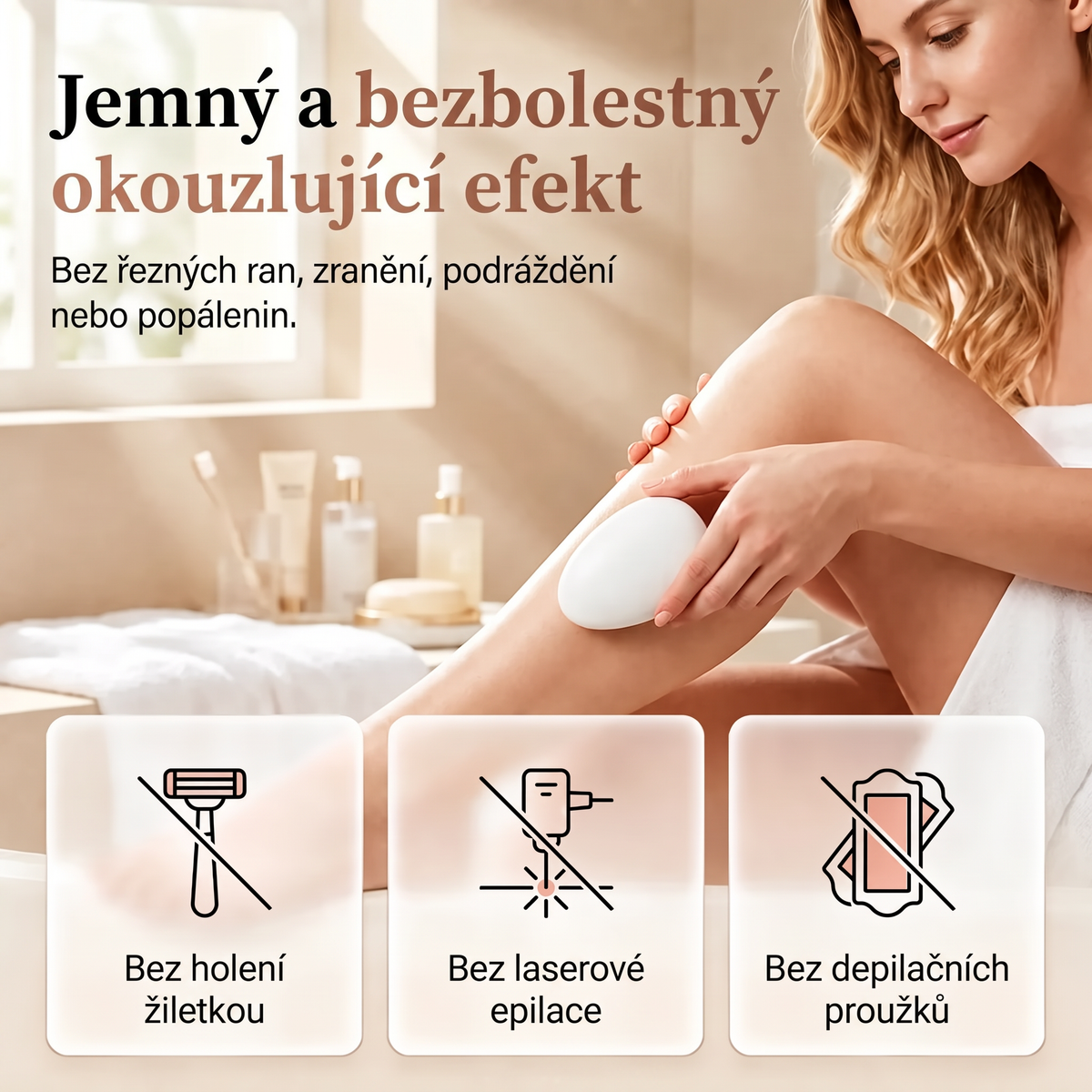 Vitalisys® Krystalový epilátor na tělo – Hladká kůže bez žiletky a vosku 💎