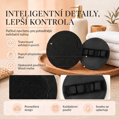 🚿 Hloubkově čisticí exfoliační tělové žínky – Jemný odstraňovač odumřelé kůže & SPA koupelnová houba 🧖‍♀️