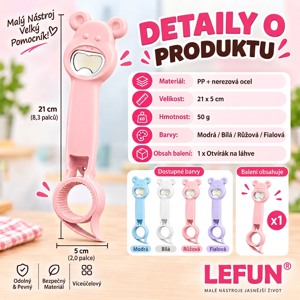 LEFUN® 4v1 otvírák 👑 – Otevřete každé víčko bez zbytečné námahy 💎
