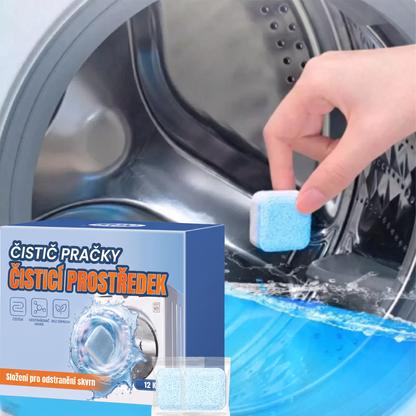 PKNEW®🫧 Čisticí tablety do pračky✨ – Hloubkově pomáhají odstranit usazeniny, zbytky pracích prostředků a nepříjemný zápach bez složitého rozebírání 💙
