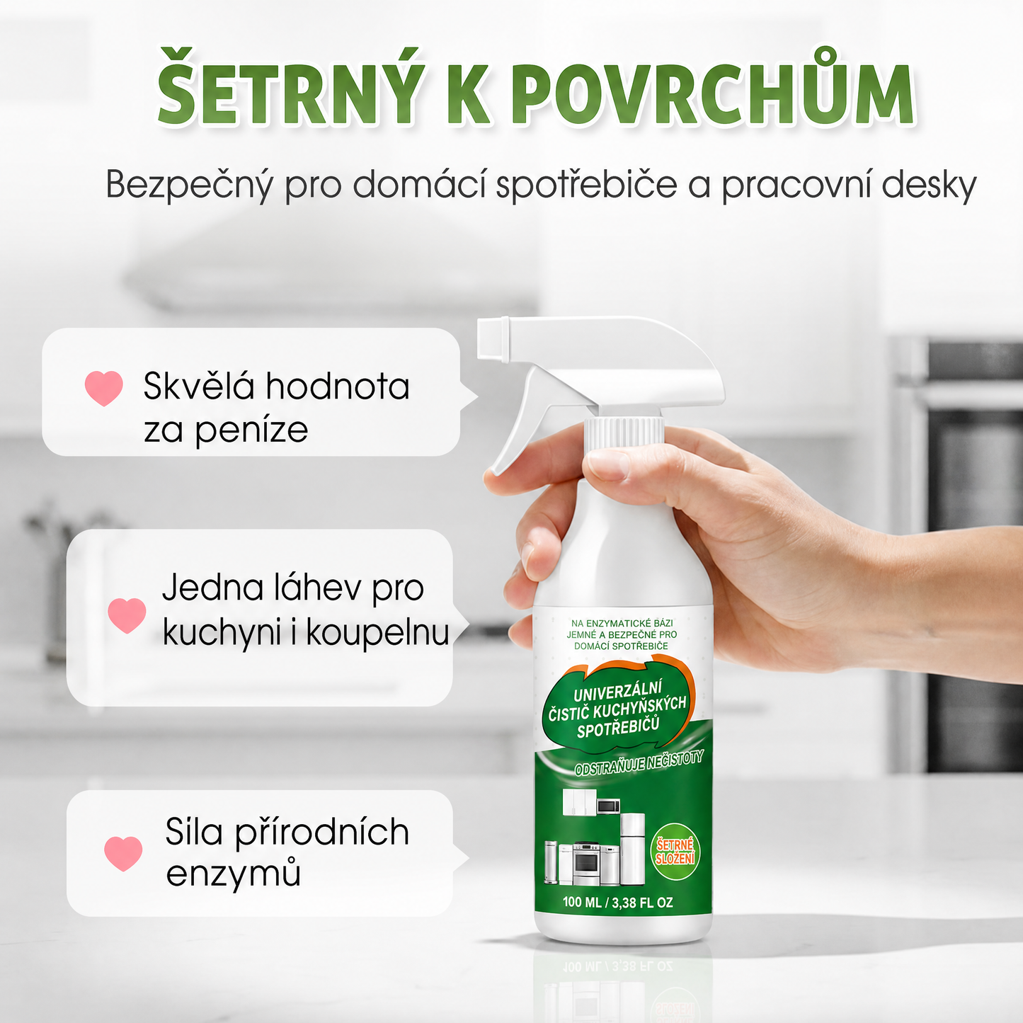 🔥 ŽHAVÁ NOVINKA 🔥 PKNEW® Víceúčelový enzymatický pěnový čistič, univerzální použití – Kuchyň a domácnost 💎