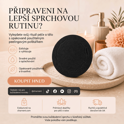 🚿 Hloubkově čisticí exfoliační tělové žínky – Jemný odstraňovač odumřelé kůže & SPA koupelnová houba 🧖‍♀️