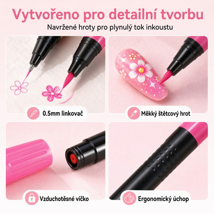 POSLEDNÍ DEN · 50% SLEVA 🌈 Sada 24 barev oboustranných per na nehty 💕