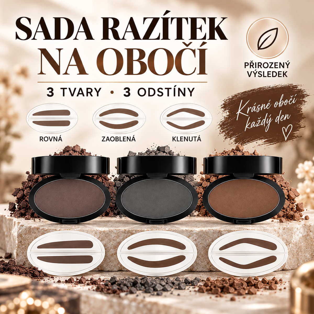 🌈🌈 2026 HIT PRODEJ 💞🖊️ Razítko na obočí s pudrem a štětečkem – stačí přitisknout a dokonalé obočí během pár sekund. Voděodolné, výdrž až 24 hodin 💄🌸