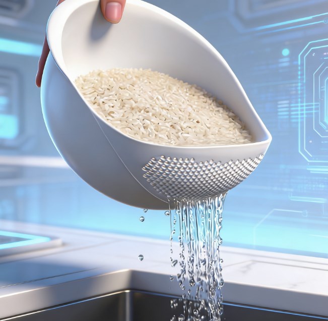 Durable Food-Grade Plastic Drain Basket - BPA-Free Rice Filter Bowl & Fruit Colander - Heavy-Duty Kitchen Organizer for Washing, Straining & Storage