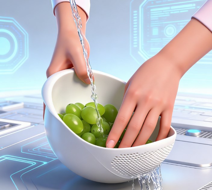 Durable Food-Grade Plastic Drain Basket - BPA-Free Rice Filter Bowl & Fruit Colander - Heavy-Duty Kitchen Organizer for Washing, Straining & Storage