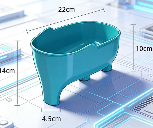 Kawaii Elephant Shape Sink Drainer - Aesthetic Kitchen Fruit Washing Basket - Unique Animal Design Corner Strainer for Food Scraps & Soap Storage