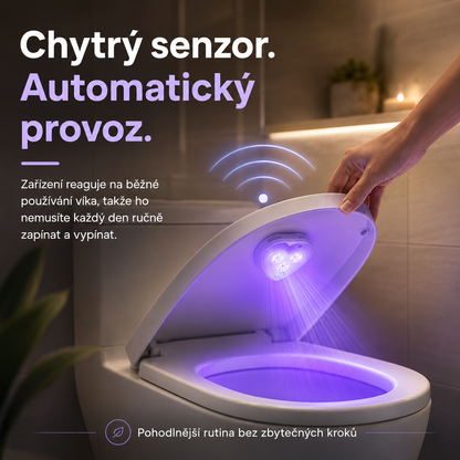 LEFUN® Chytré UVC světlo na toaletu🚽  – automatický senzor, bezdotykový provoz a USB-C nabíjení 💎