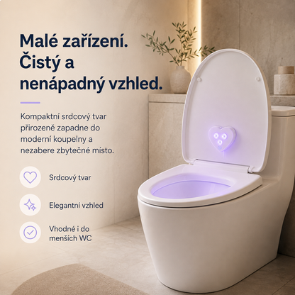LEFUN® Chytré UVC světlo na toaletu🚽  – automatický senzor, bezdotykový provoz a USB-C nabíjení 💎